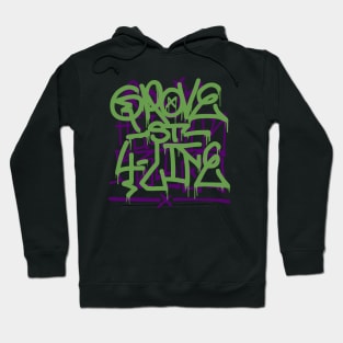 Grove Street Graffiti Drip over Ballas Hoodie